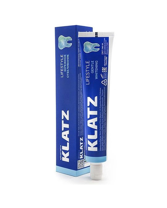 Klatz lifestyle Бережное отбеливание, паста зубная, 75 мл, 1 шт. фото