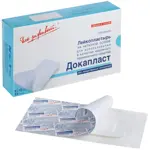 ДокаПласт Лейкопластырь без лекарственных аппликаций стерильно, 8 см х 15 см, лейкопластырь, 25 шт, нетканая основа фото