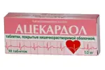 Ацекардол, 50 мг, таблетки, покрытые кишечнорастворимой оболочкой, 30 шт. фото
