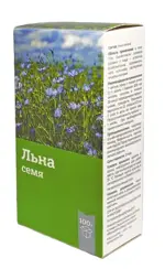 Льна семена, семена цельные, 100 г, 1 шт. фото