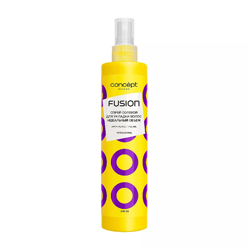 Concept fusion спрей солевой для укладки волос Идеальный объем, спрей, 240 мл, 1 шт. фото