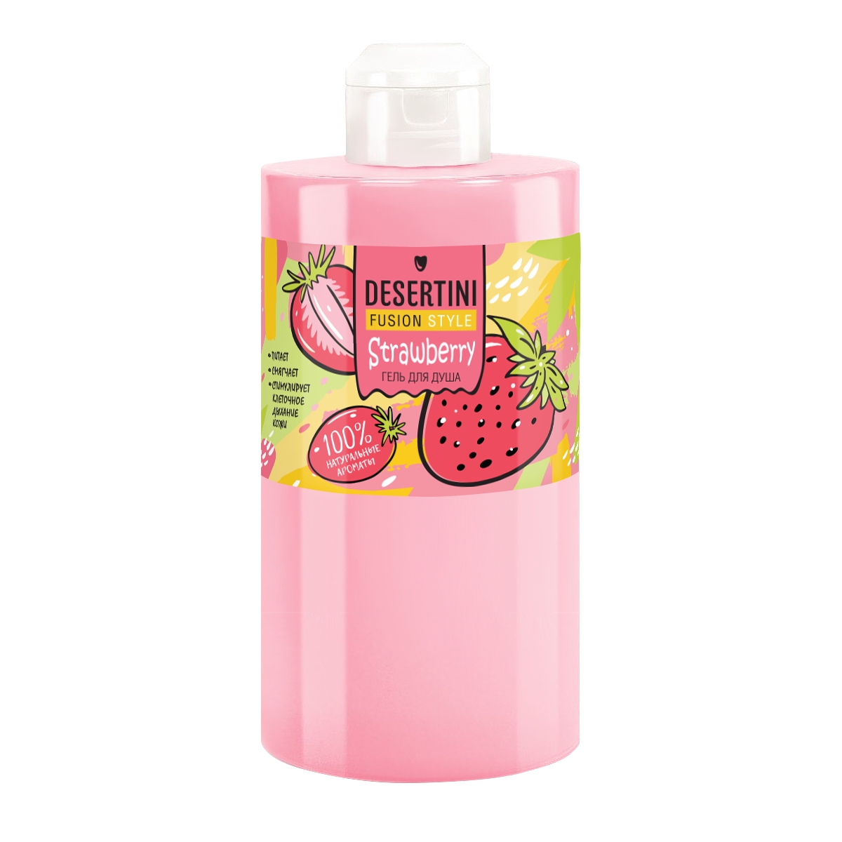 Desertini Гель для душа, гель для душа, 460 мл, 1 шт, клубника фото