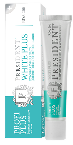 PresiDENT Profi Plus White Plus, паста зубная, 30 мл, 1 шт. фото