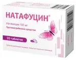 Натафуцин, 100 мг, таблетки кишечнорастворимые, покрытые пленочной оболочкой, 20 шт. фото