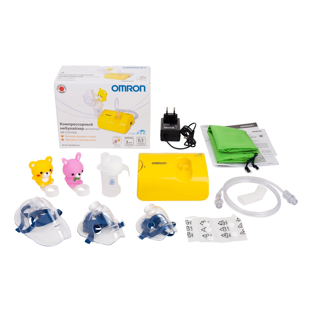 Ингалятор компрессорный Omron CompAir NE-C24 Kids, 1 шт, арт. NE-C801S-KDRU фото