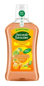 Лесной бальзам Ополаскиватель для полости рта, ополаскиватель полости рта, 800 мл, 1 шт, мандарин + лайм + мята фото