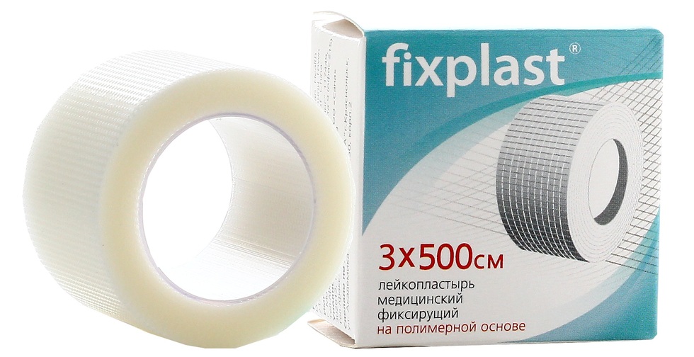 Fixplast Лейкопластырь фиксирующий, 3 см х 500 см, лейкопластырь, 1 шт, полимерная основа фото