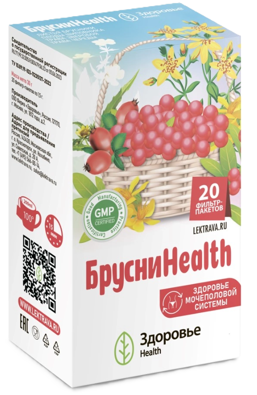 БрусниHealth, сбор лекарственный, 1.5 г, 20 шт. фото