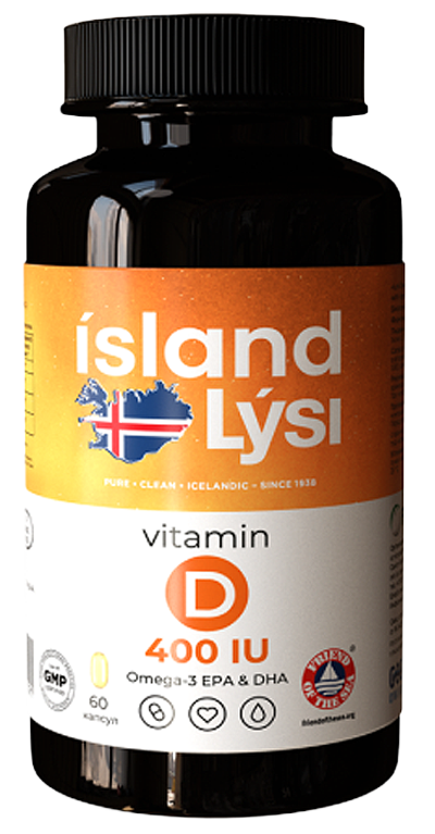 Lysi Омега-3 c витамином D, 400 МЕ, капсулы, 500 мг, 60 шт. фото