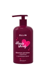 Ollin beauty family Шампунь для волос, шампунь, 500 мл, 1 шт, с кератином и протеинами шелка фото