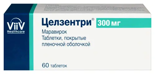 Целзентри, 300 мг, таблетки, покрытые пленочной оболочкой, 60 шт. фото