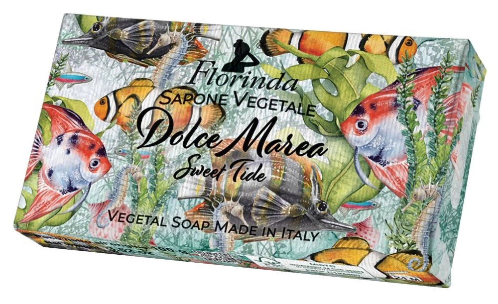 Florinda мыло туалетное твердое, мыло, 100 г, 1 шт, ласковая волна фото