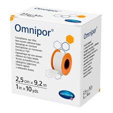 Omnipor Пластырь фиксирующий, 2.5 см х 9.2 м, пластырь медицинский, 1 шт, белого цвета, нетканая основа фото
