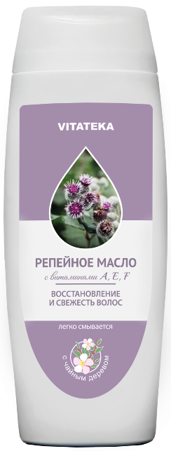 Витатека Репейное масло, масло косметическое, 100 мл, 1 шт, с маслом чайного дерева фото