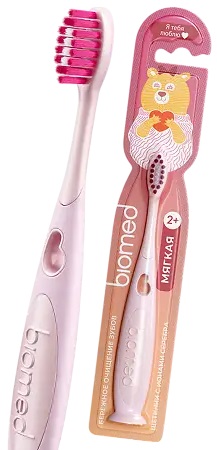 Biomed Зубная щетка детская, щетка зубная, 1 шт, мягкая фото
