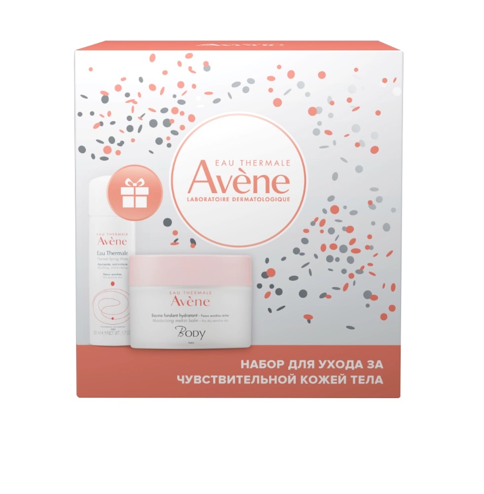 Avene Body бальзам увлажняющий для тела 250 мл + термальная вода 50 мл, набор, 1 шт. фото