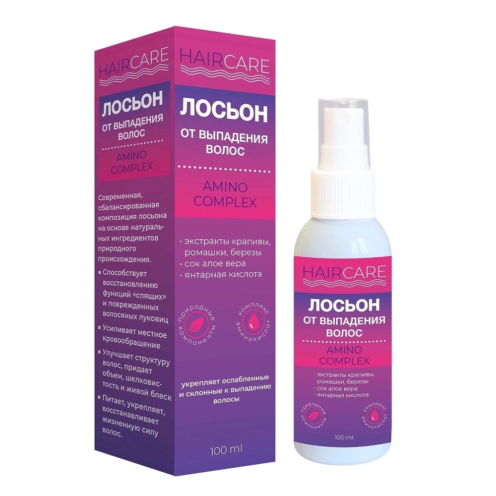 Hair Care Amino Complex Лосьон от выпадения волос, лосьон, 100 мл, 1 шт. фото
