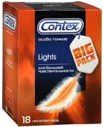 Contex Lights, презервативы, 18 шт, особо тонкие фото