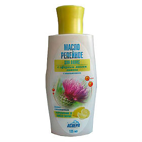 Масло репейное с эфирным маслом лимона, масло косметическое, 125 мл, 1 шт. фото