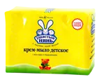 Ушастый Нянь крем-мыло детское, мыло детское, 100 г, 4 шт, с алоэ вера и подорожником фото