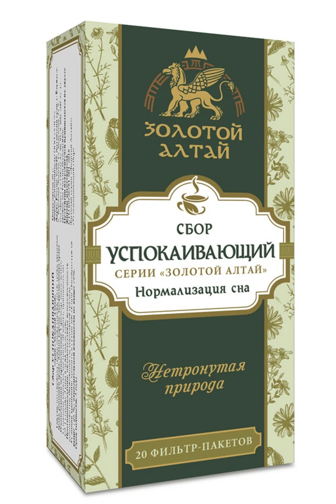 Золотой Алтай Успокаивающий сбор, фиточай, 1.5 г, 20 шт. фото