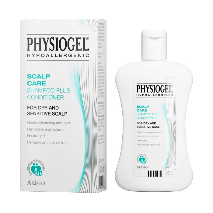 Physiogel Shampoo Plus мягкий шампунь плюс кондиционер для ухода за волосами и чувствительной кожей головы, шампунь, 250 мл, 1 шт. фото