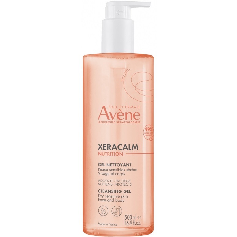 Avene XeraCalm Nutrition легкий питательный очищающий гель, гель, 500 мл, 1 шт. фото