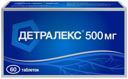 Детралекс, 500 мг, таблетки, покрытые пленочной оболочкой, 60 шт. фото