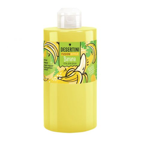 Desertini Гель для душа, гель для душа, 460 мл, 1 шт, банан фото