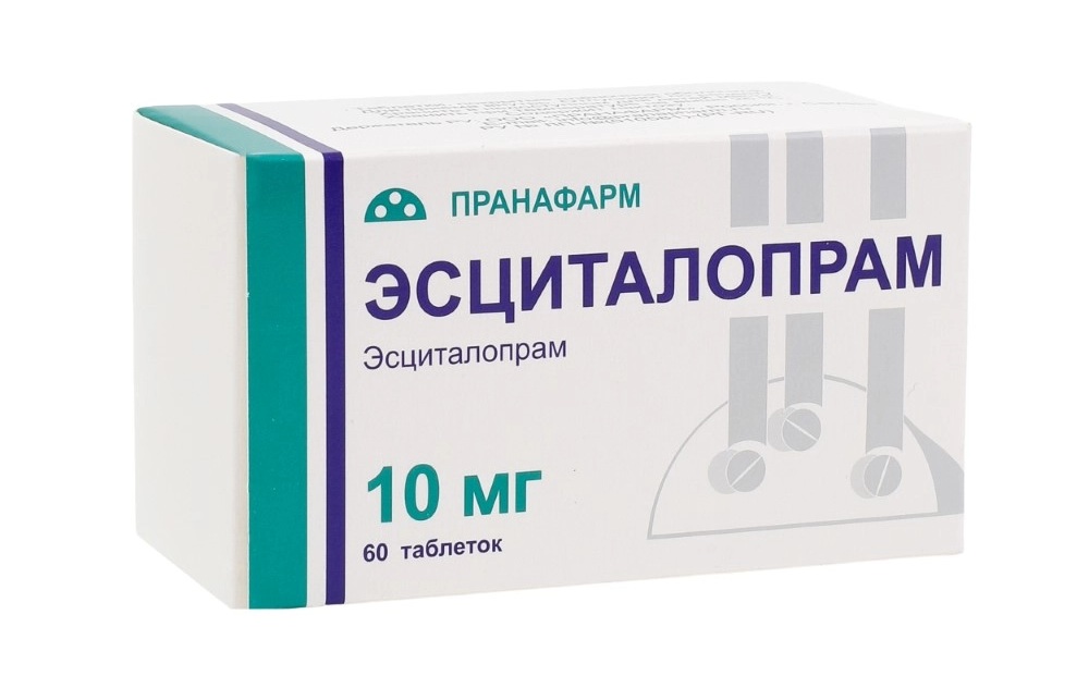Эсциталопрам, 10 мг, таблетки, покрытые пленочной оболочкой, 60 шт. фото