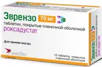 Эврензо, 70 мг, таблетки, покрытые пленочной оболочкой, 12 шт. фото