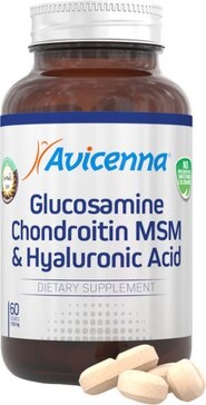 Авиценна Глюкозамин Хондроитин МСМ и Гиалуроновая кислота, таблетки, 60 шт. фото