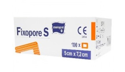 Matopat Fixopore S повязка с впитывающей подушечкой, 7.2 см х 5 см, повязка стерильная, 100 шт, нетканая основа фото