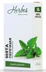 Мяты перечной листья, сырье растительное, 50 г, 1 шт. фото