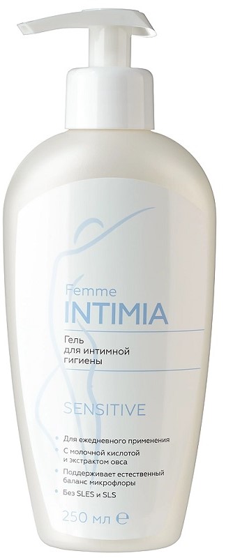 Фемме Интимиа Сенситив, гель для интимной гигиены, 250 мл, 1 шт. фото