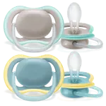 AVENT Ultra Air пустышка силиконовая ортодонтическая с футляром, 18+ месяцев, 2 шт, арт. SCF349/01 фото 2