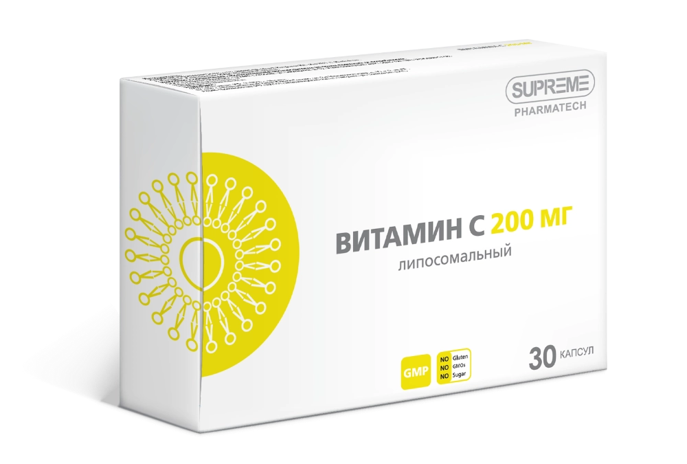 Липосомальный витамин С, 200 мг, капсулы, 30 шт. фото