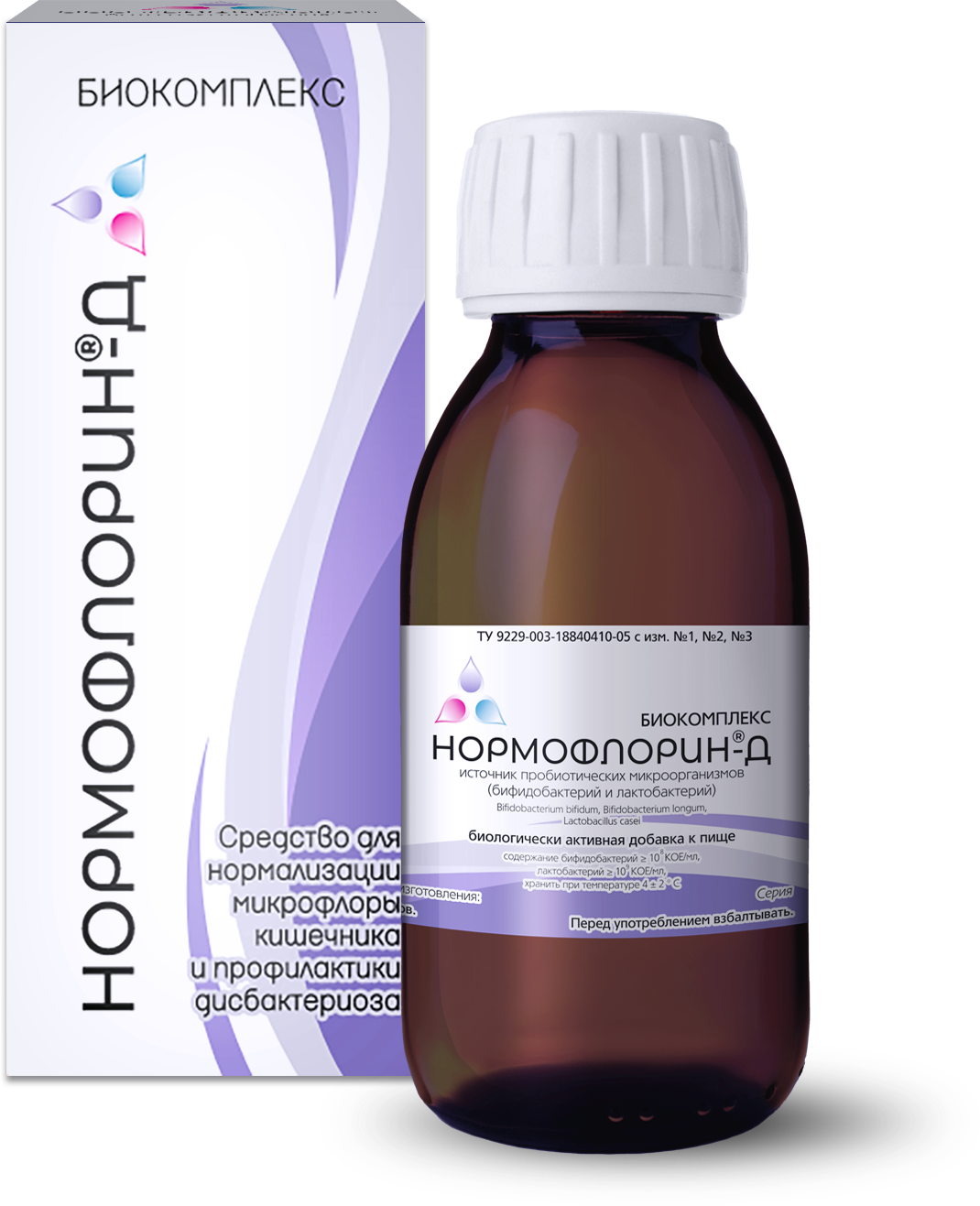 Нормофлорин-Д биокомплекс, жидкость для приема внутрь, 250 мл, 1 шт. фото