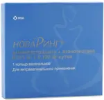 НоваРинг, 15 мкг+120 мкг/24 ч, кольца вагинальные, 1 шт, в комплекте с аппликатором фото
