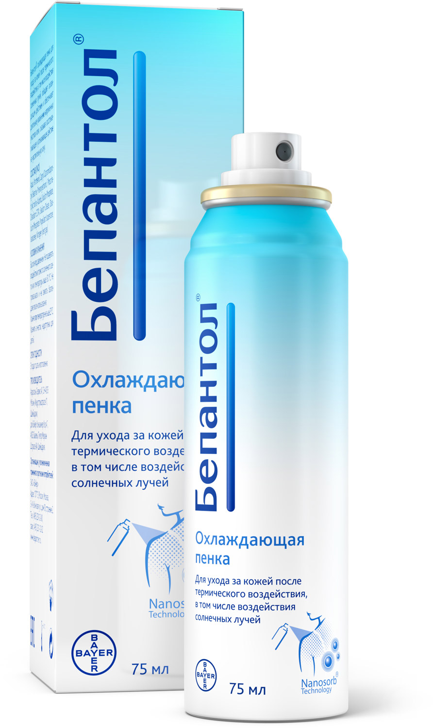 Бепантол охлаждающая пенка, пена, 75 мл, 1 шт, охлаждающий фото