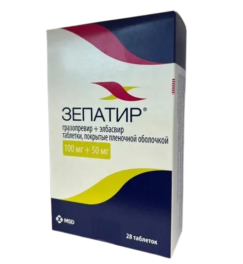 Зепатир, 100 мг + 50 мг, таблетки, покрытые пленочной оболочкой, 28 шт. фото