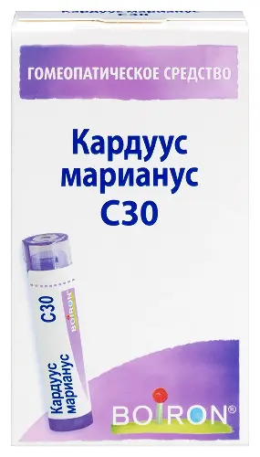 Кардуус марианус C30, гранулы гомеопатические, 4 г, 1 шт. фото
