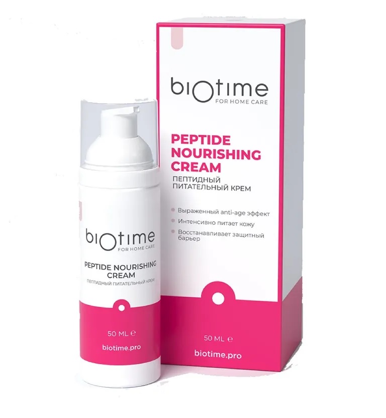 BioTime Крем пептидный питательный, крем для лица, 50 мл, 1 шт. фото
