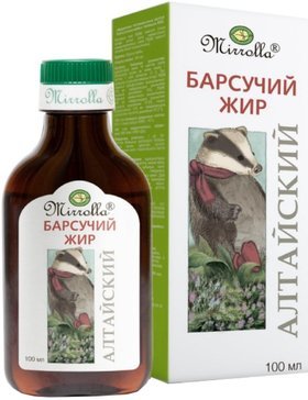 Mirrolla Барсучий жир алтайский, жидкость для приема внутрь, 100 мл, 1 шт. фото