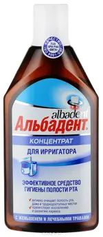 Альбадент концентрат для ирригатора, концентрат, 400 мл, 1 шт, с лечебными травами фото