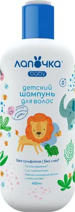 Лапочка Шампунь детский для волос, шампунь, 400 мл, 1 шт. фото 1