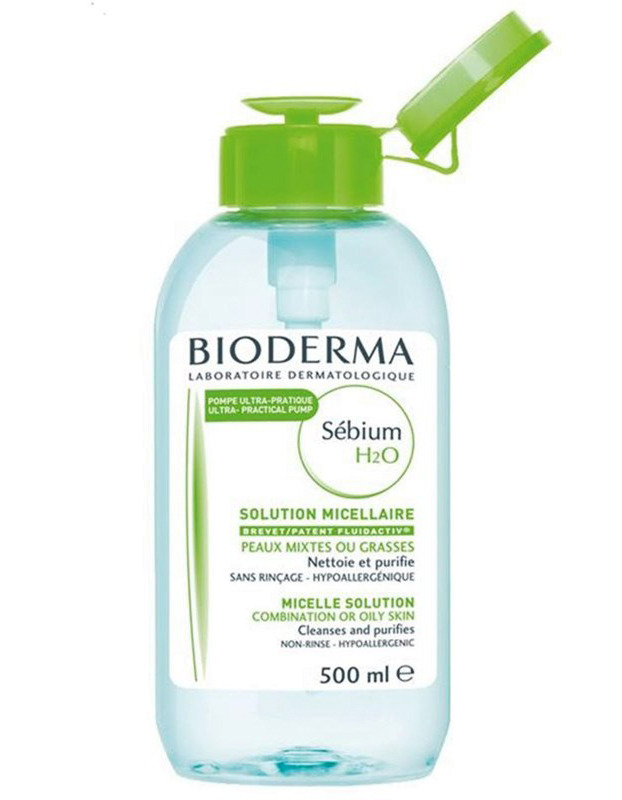 Bioderma Sebium H2O Мицеллярная вода, мицеллярная вода, 500 мл, 1 шт, помпа фото