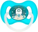 Canpol Space пустышка латексная круглая, 1 шт, цвет в ассортименте, 0-6 мес, арт. 23/221 фото 2