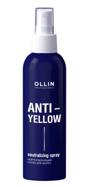 Ollin anti-yellow спрей для волос нейтрализующий, спрей, 150 мл, 1 шт. фото