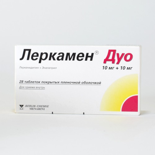 Леркамен Дуо, 10 мг+10 мг, таблетки, покрытые пленочной оболочкой, 28 шт. фото